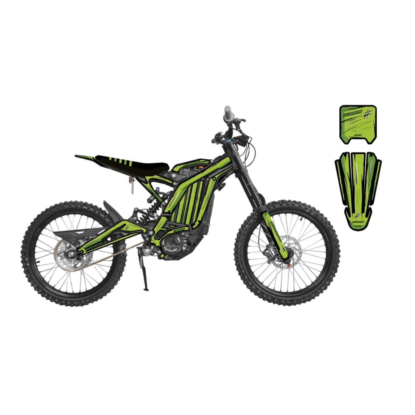 Surron 'Sketch Green' Graphics Kit
