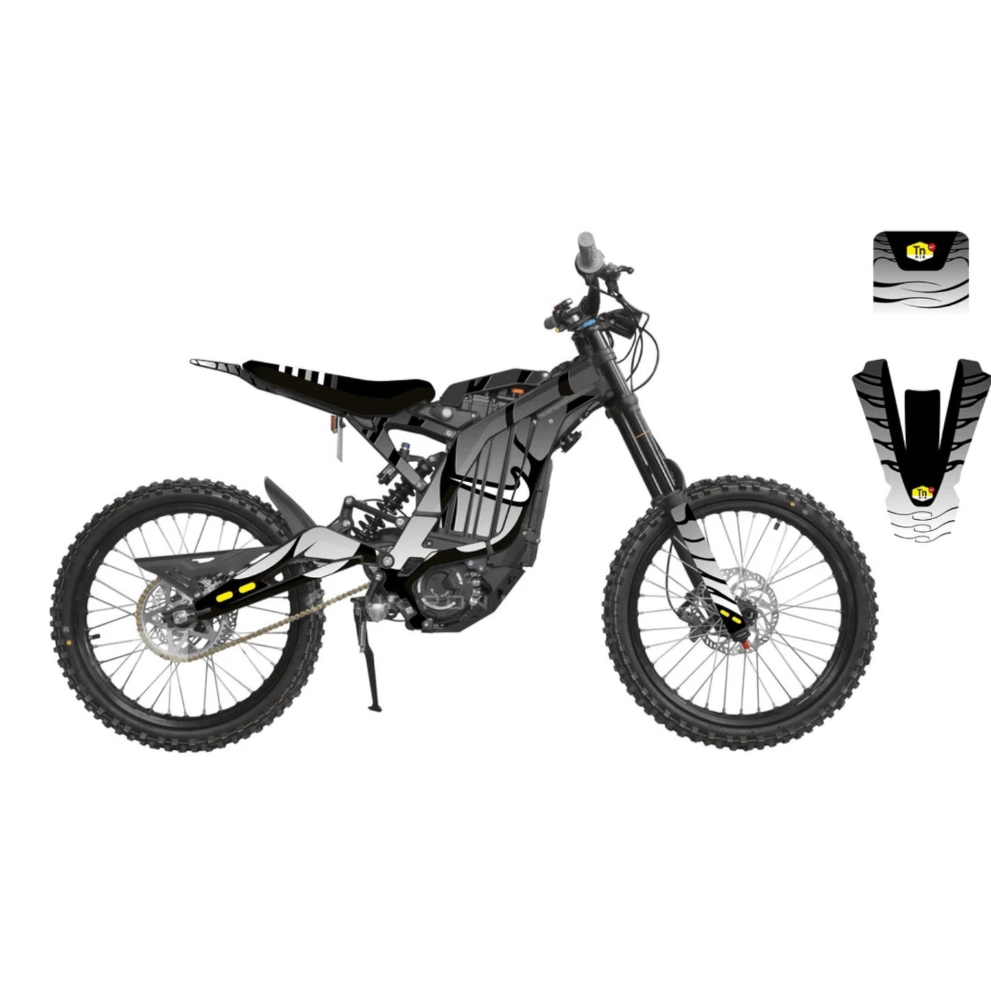 Surron 'TN GHOST GREY' Graphics Kit