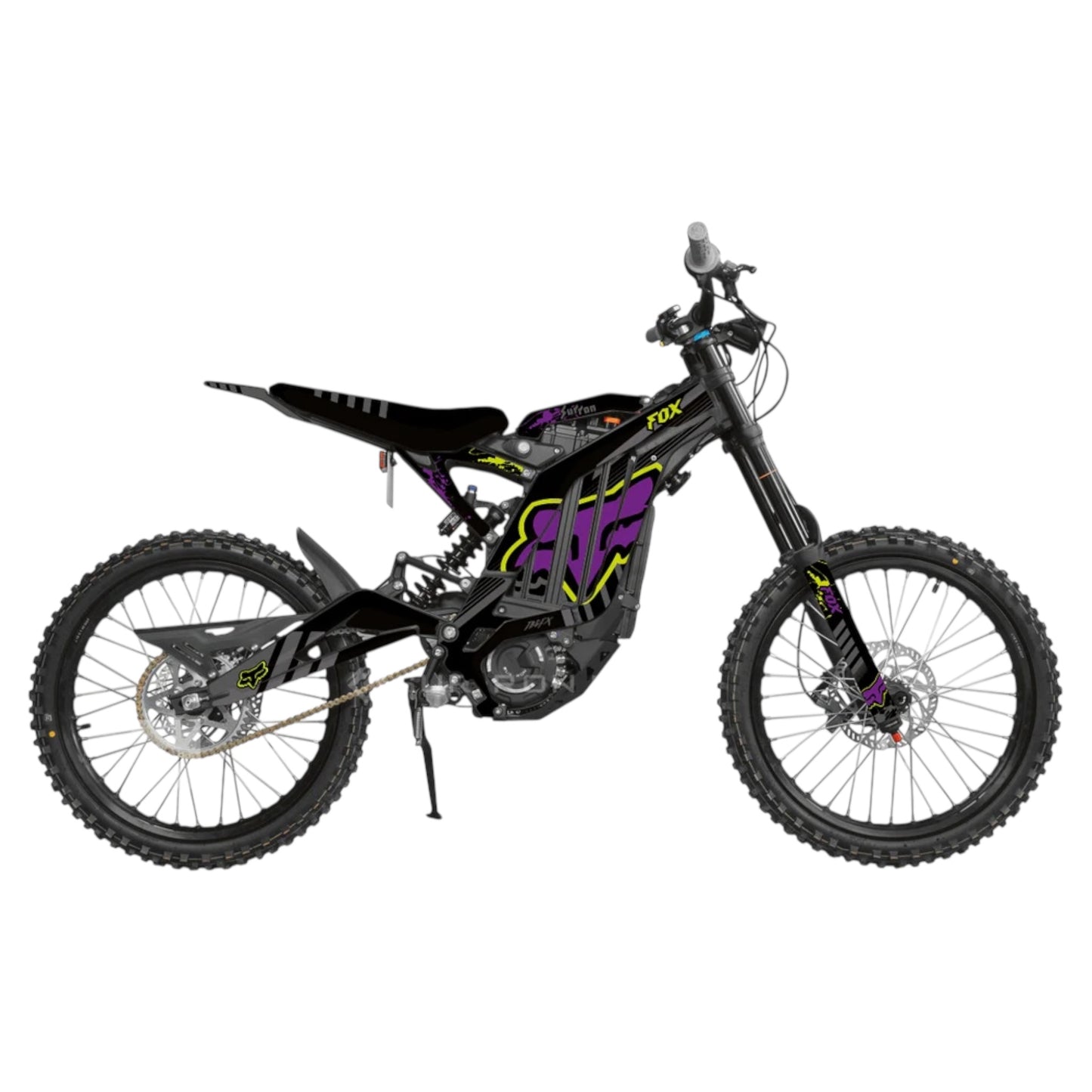 Surron 'OG FOX ' BLACK/PURPLE/YELLOW Graphics Kit