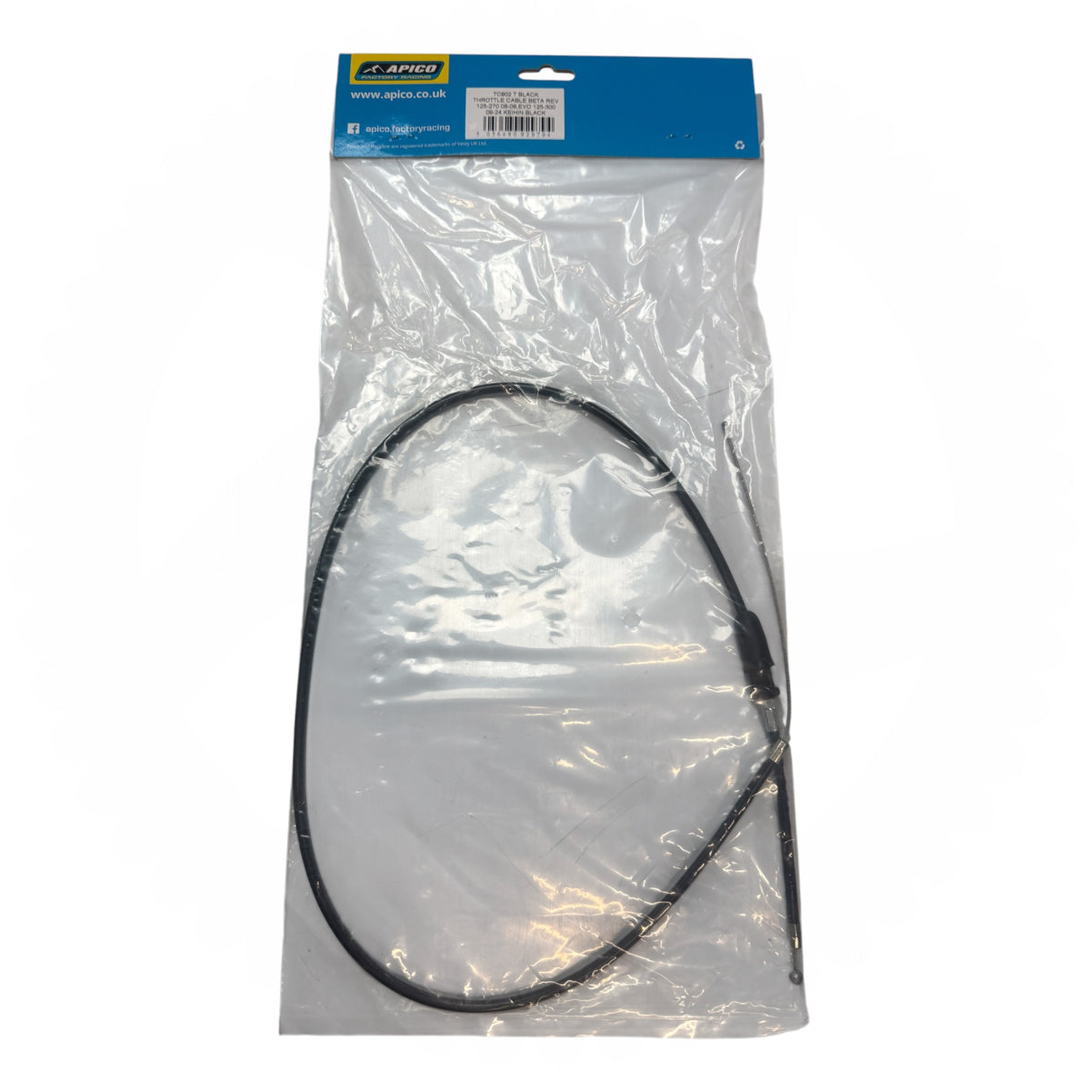 THROTTLE CABLE BETA REV 125-270 08-09, EVO 125-300 09-25, SINCRO 2026 KEIHIN BLACK