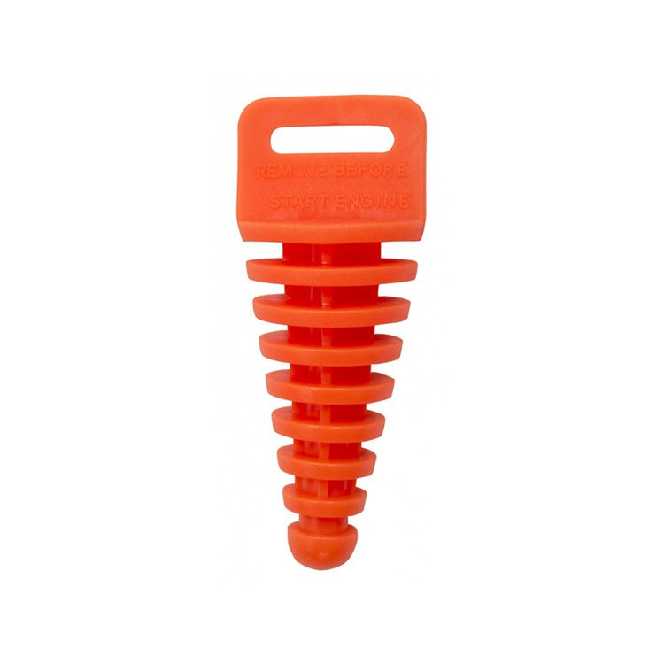 EXHAUST PLUG 2-STROKE WITH LANYARD ORANGE