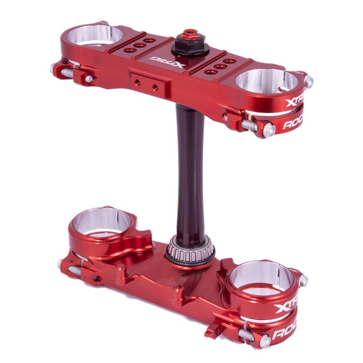 TRIPLE CLAMP ROCS PRO 20-22MM HONDA CRF250 22-26, CRF450 21-26 XTRIG BROWN