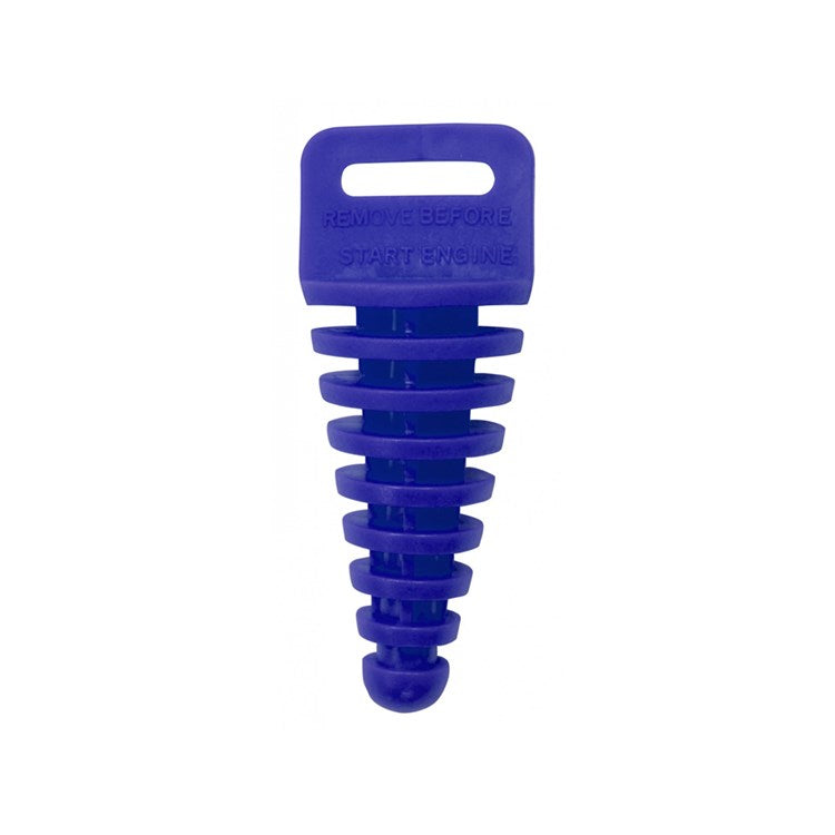EXHAUST PLUG 2-STROKE WITH LANYARD BLUE