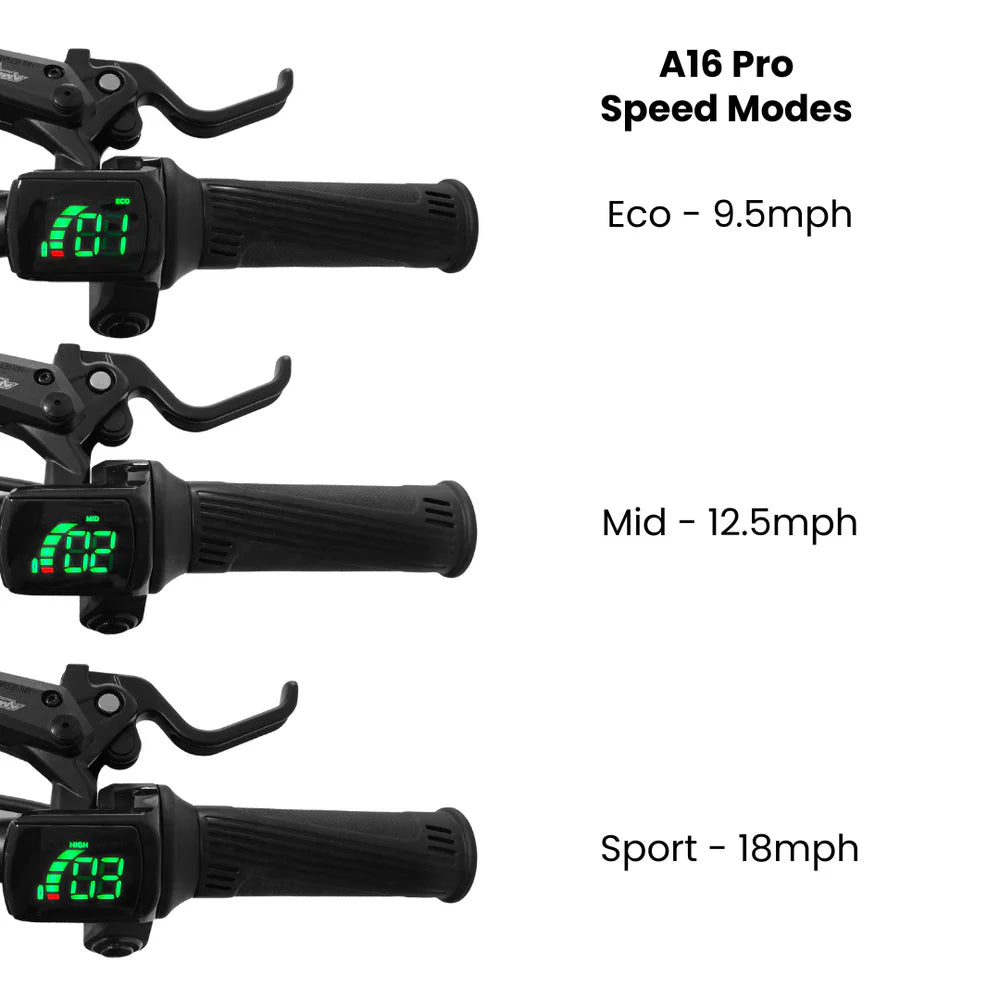 Amped A16 Pro 400w Electric Balance Bike - Black