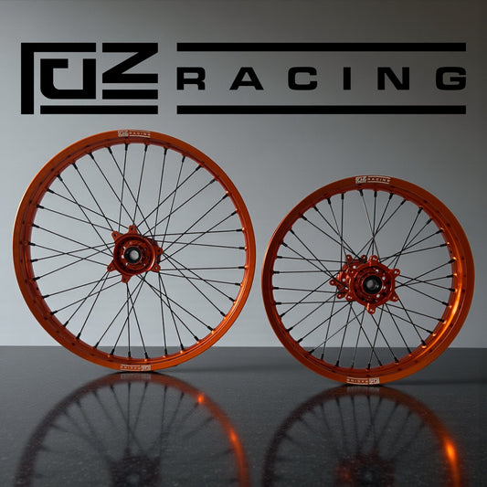 Surron Ultra 21 / 18” Orange Rims - Orange Hub - Fuze Racing