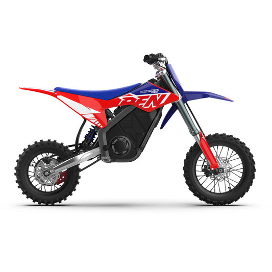 RFN Youth SX E5000 Electric Motorcross Bike - Blue/Red