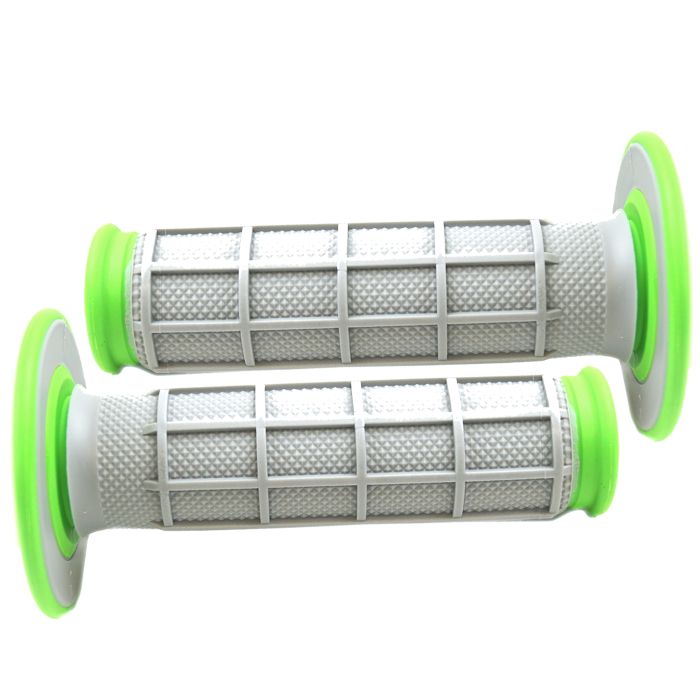 RENTHAL GRIPS DUAL 50/50 GREEN, RENTHAL G191 22/25mm