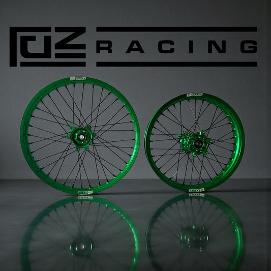 Surron Ultra 21 / 18” Green Rims - Green Hub By Fuze Racing