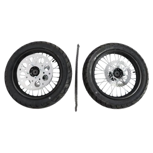 ELECTRO & CO. ETM RTR 14" SUPERMOTO STREET WHEEL SET WITH TYRES