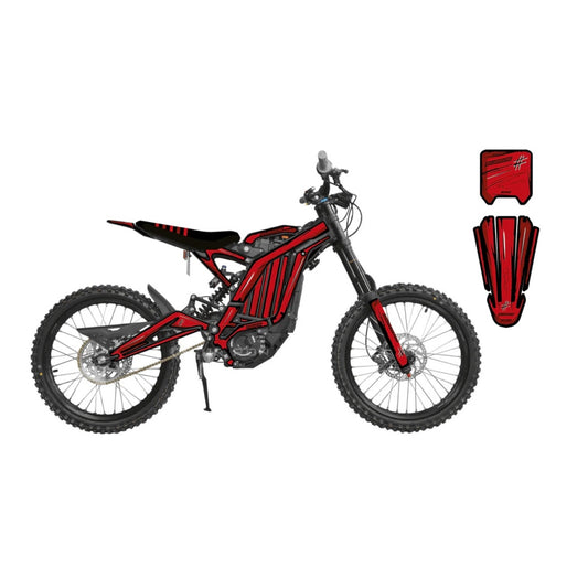 Surron 'Sketch Red' Graphics Kit