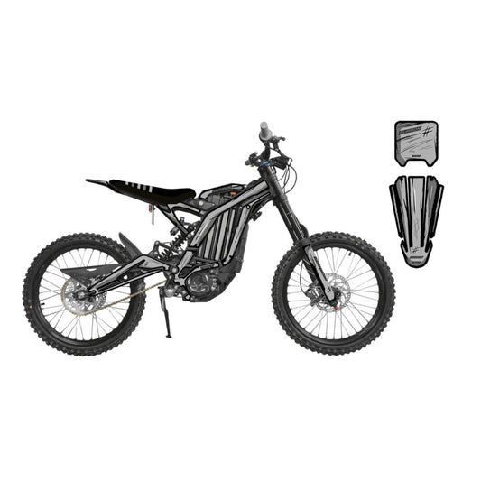 Surron 'Sketch Grey' Graphics Kit