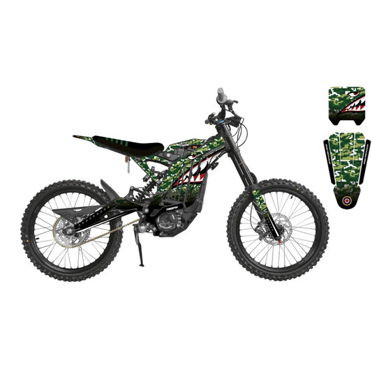 Surron 'BOMBER' Green Graphics Kit