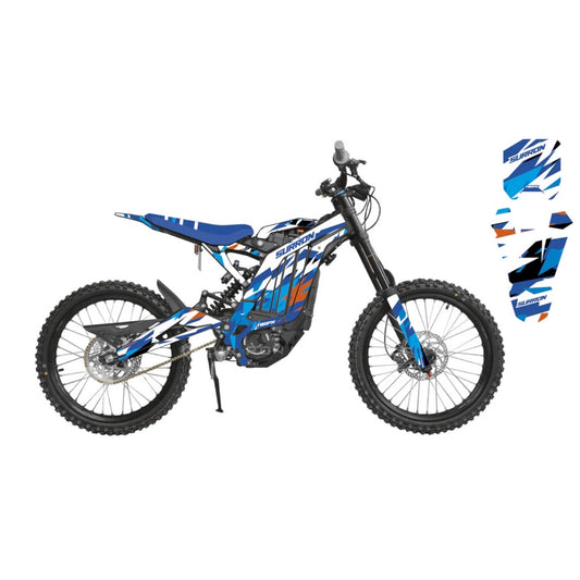Surron 'Charged' Blue Graphics Kit