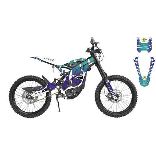 Surron 'TN REVERSE GRAPE WHITE' Graphics Kit
