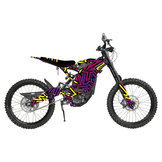 Surron 'PRYZM' PURPLE/PINK/YELLOW Graphics Kit