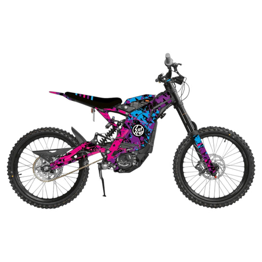 Surron 'SPLATTER' BLUE/PINK/PURPLE Graphics Kit