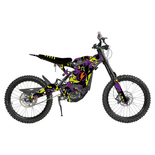 Surron 'ELECTRIC CAMO' PURPLE/YELLOW Graphics Kit