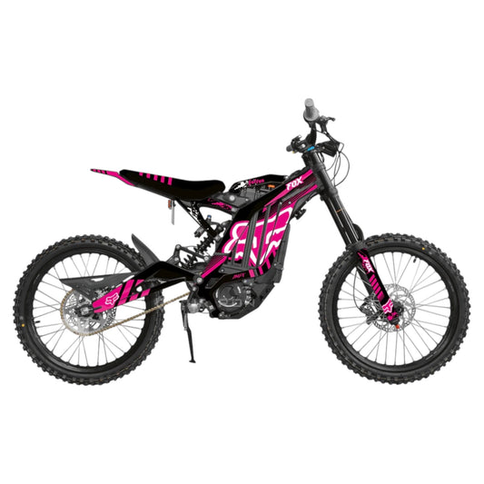 Surron 'OG FOX ' BLACK/PINK Graphics Kit