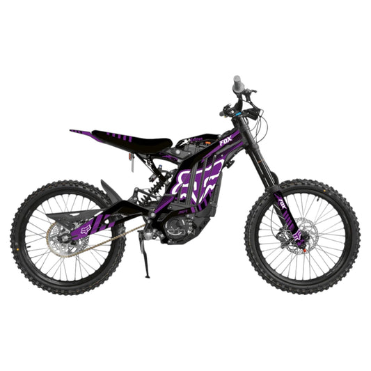 Surron 'OG FOX ' BLACK/PURPLE Graphics Kit