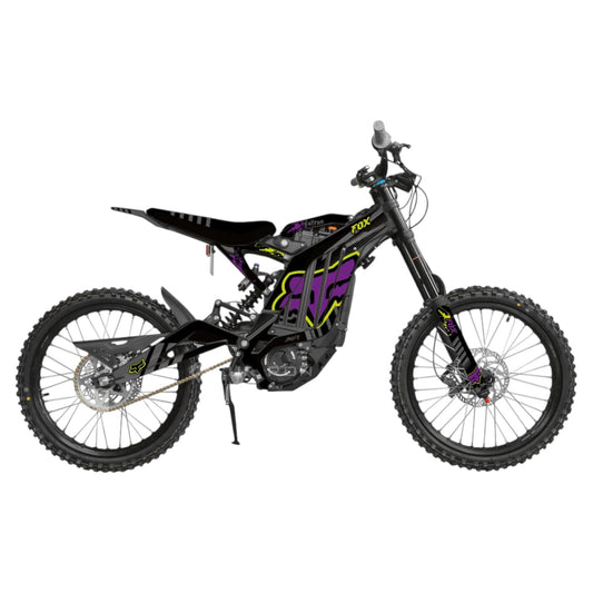 Surron 'OG FOX ' BLACK/PURPLE/YELLOW Graphics Kit