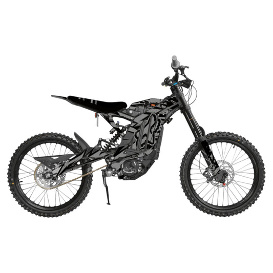Surron 'ABSTRACT FOX' BLACK/GREY Graphics Kit