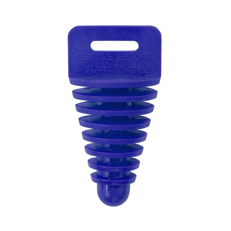 EXHAUST PLUG 4-STROKE WITH LANYARD BLUE