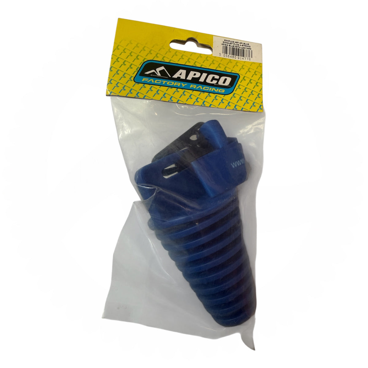 EXHAUST PLUG 4-STROKE WITH LANYARD BLUE