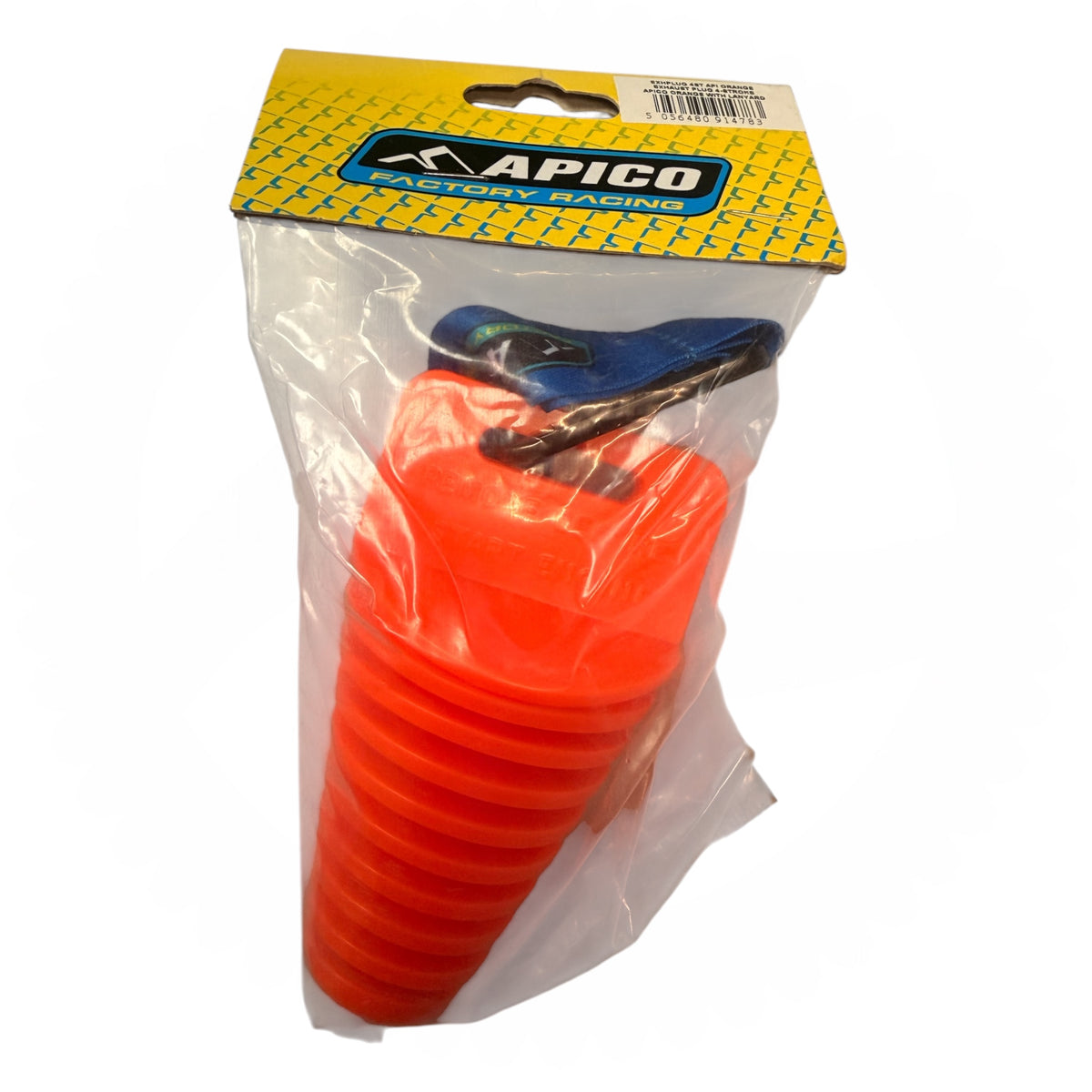 EXHAUST PLUG 4-STROKE WITH LANYARD ORANGE