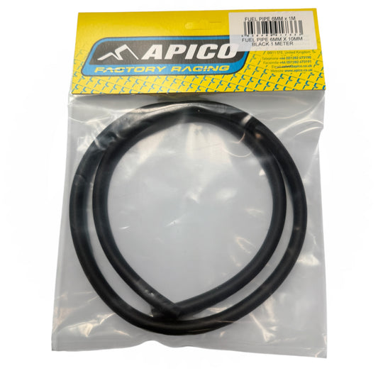 FUEL PIPE 6MM X 10MM BLACK 1 METER