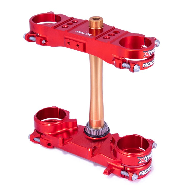 TRIPLE CLAMP TECH 22MM HONDA CRF250 22-26, CRF450 21-26 RED