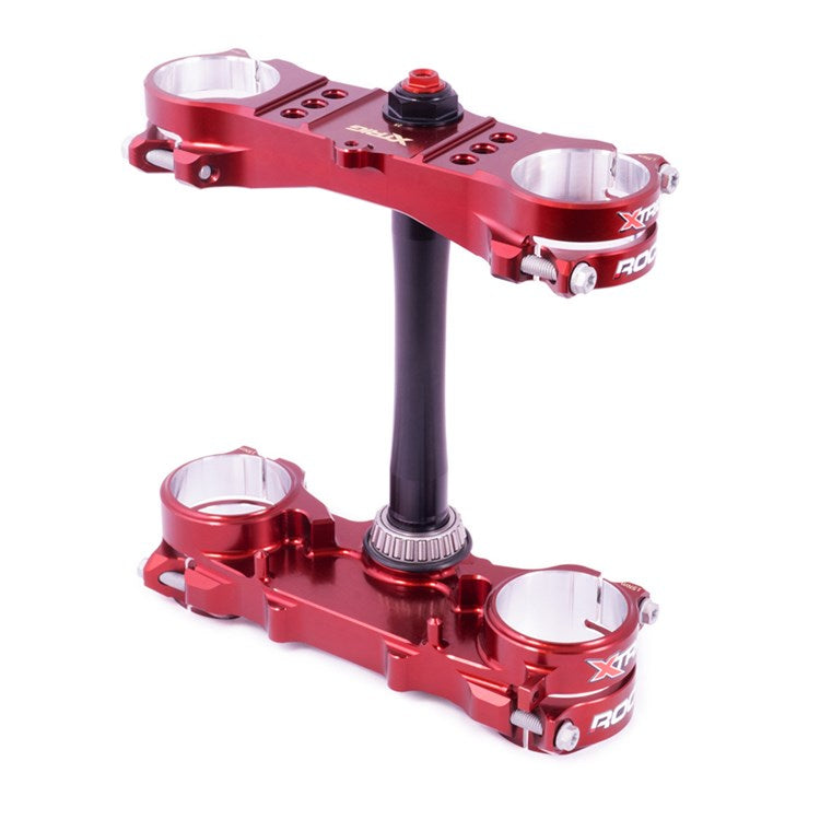 TRIPLE CLAMP ROCS PRO 21-23MM KAWASAKI KXF250 21-26, KXF450 19-26 XTRIG BROWN