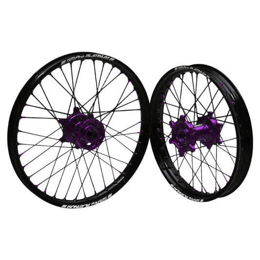 SM PRO TALARIA WHEEL SET 19/16" BLACK/PURPLE COMBO