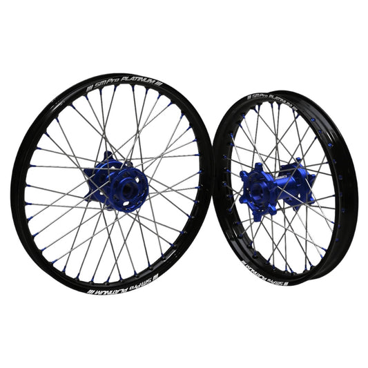 SM PRO TALARIA WHEEL SET 19/16" SILVER/BLUE COMBO