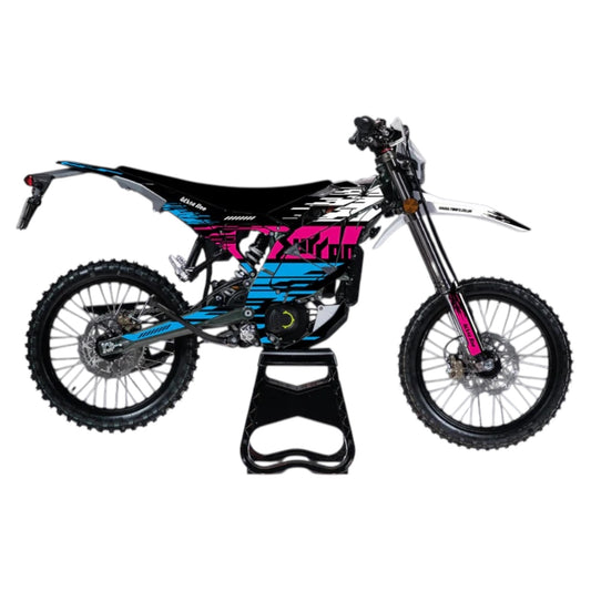 Surron Ultra Bee "SPEED" PINK/CYAN Graphics Kit
