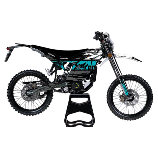 Surron Ultra Bee "SPEED" BLACK/TEAL Graphics Kit