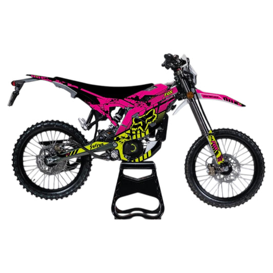 Surron Ultra Bee "OG FOX" PINK/YELLOW Graphics Kit