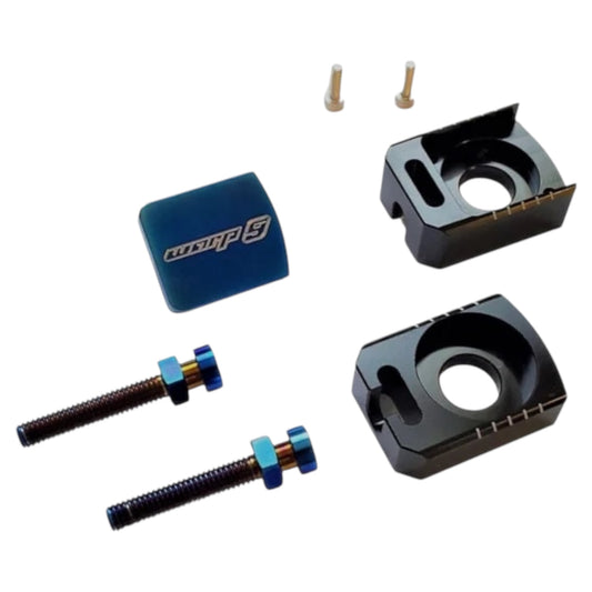 WARP 9 RACING SUR RON LBX LOCKDOWN AXLE BLOCKS/CHAIN TENSIONER