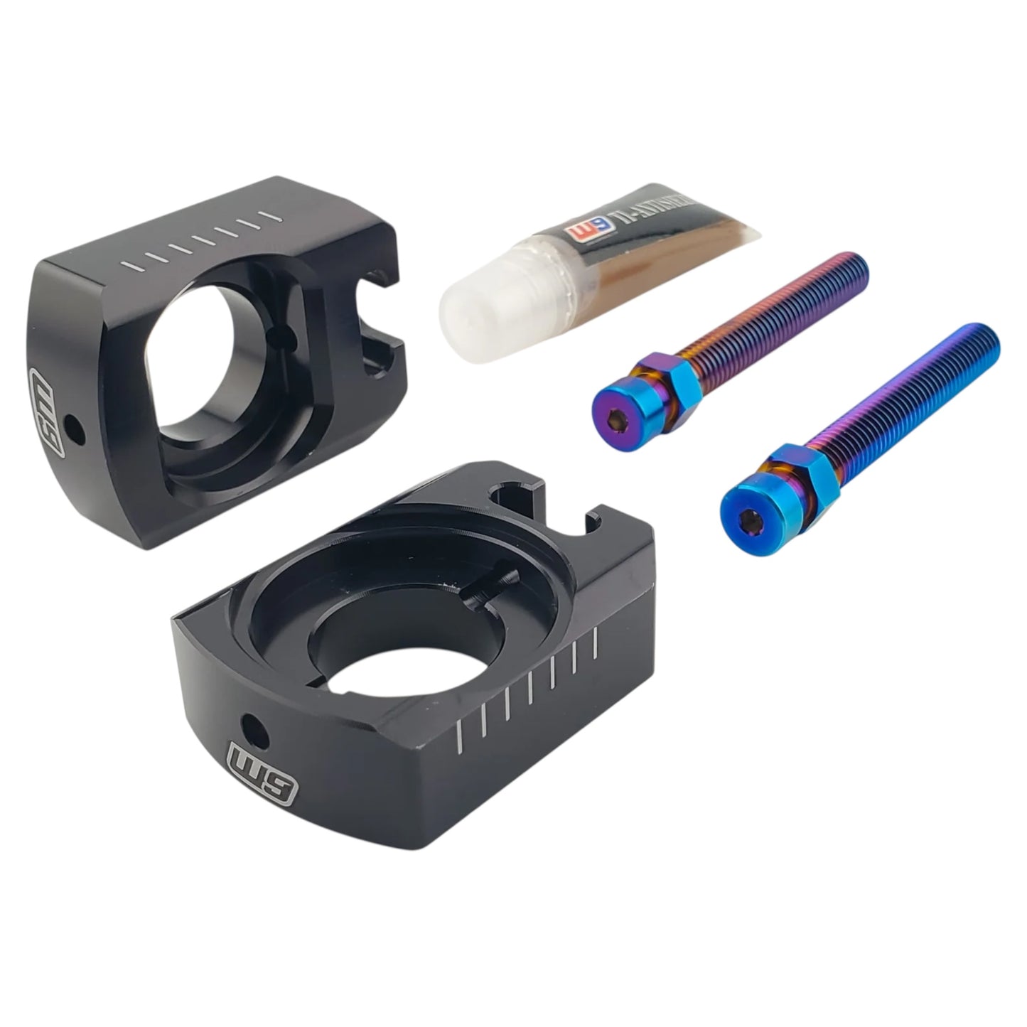 WARP 9 RACING ULTRA BEE AXLE BLOCKS/CHAIN TENSIONERS