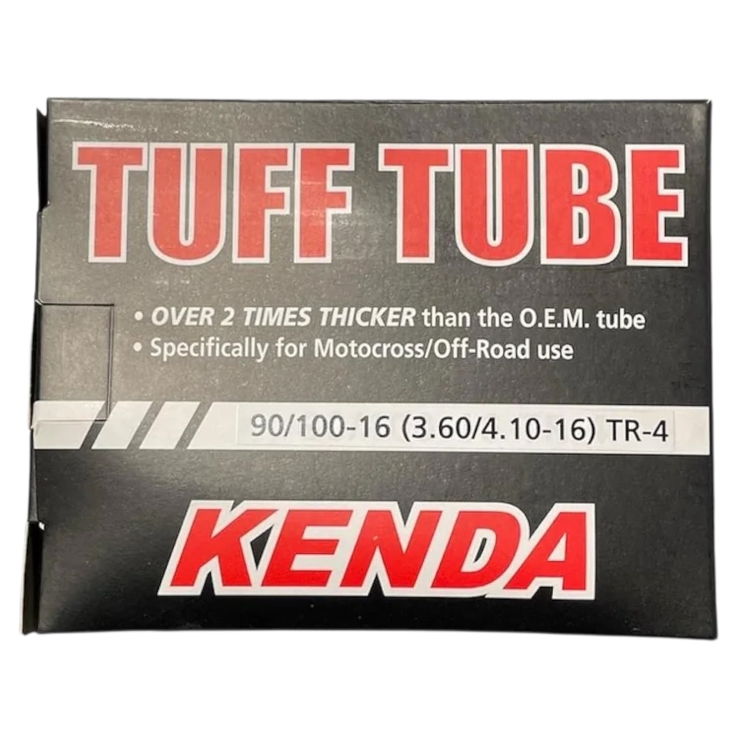 KENDA TUFF TUBE 90/100-16 TR-6, BLACK