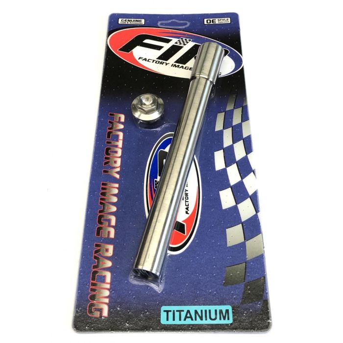 KTM NEW FRONT SPINDLE & NUT M20x1.5, TITANIUM GR5 79109081033 / 70009082000, FIR
